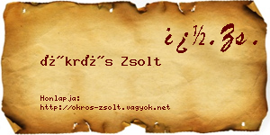 Ökrös Zsolt névjegykártya